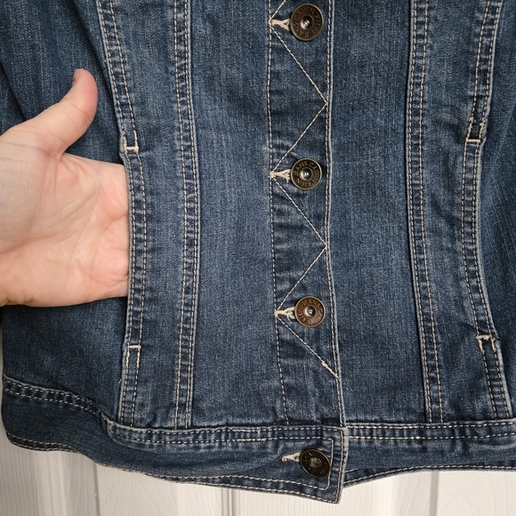 Calvin Klein Jeans  Dark‎ Denim Jacket, Y2K - Picture 7 of 9